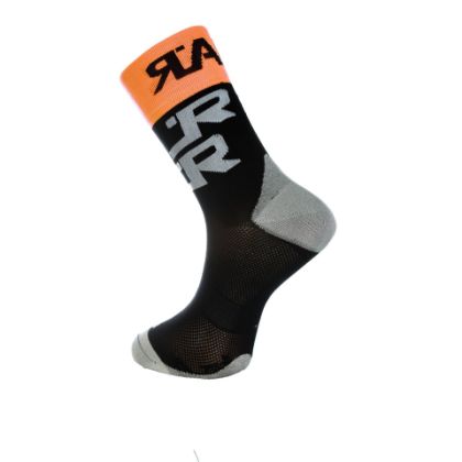 Image de paire de chaussettes Rafa'L Attack Black-Orange Fluo / 39-42