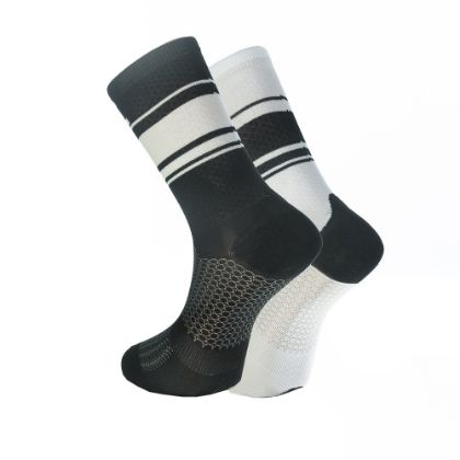 Image de paire de chaussettes Rafa'L RoadRaf Black-White / 39-42