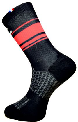 Image de paire de chaussettes Rafa'L BOA Black-Red / 39-42