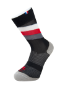 Image de paire de chaussettes Rafa'L Stripes Black White Red  / 39-42