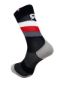 Image de paire de chaussettes Rafa'L Stripes Black White Red  / 39-42