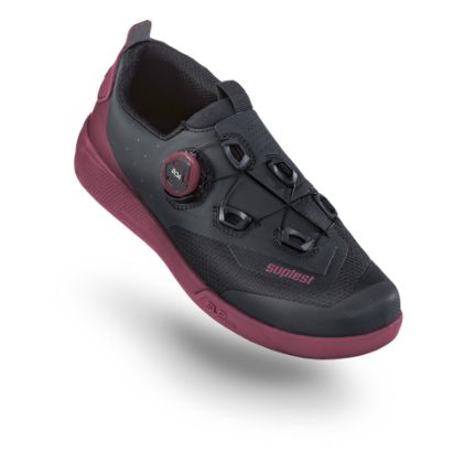 Image de paire de chaussures Suplest Flat AM Pro Offroad Black-Red Plum / 37
