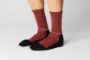Afbeeldingen van paar Fingercrossed sokken Merino Burgundy / 39-42
