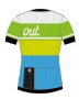 Afbeeldingen van Dotout trui k.m Glory W S 051 White-Green-Lime-Light Blue  / S°