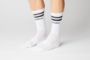 Afbeeldingen van paar Fingerscrossed sokken Aero Stripes White / 35-38
