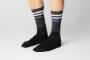 Afbeeldingen van paar Fingerscrossed sokken Aero Stripes Black / 45-47