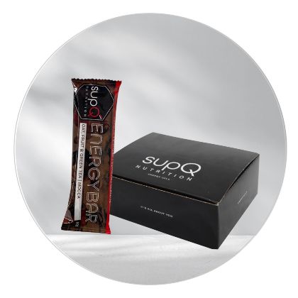 Afbeeldingen van SupQ doos energierepen Oat&Fruit+ Green Tea (20x) Mocca
