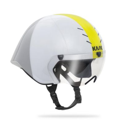 Afbeeldingen van Kask helm Mistral incl. doorzichtig vizier White-Silver / 59-62