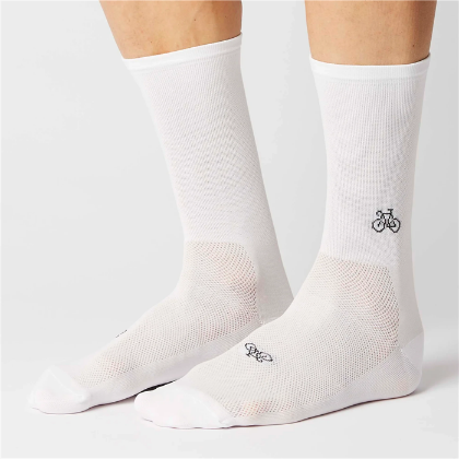 Afbeeldingen van paar Fingerscrossed sokken Classic Iconic Bicycle White / 39-42