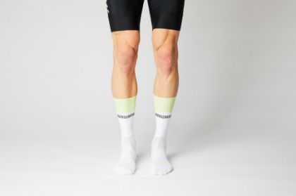 Image de paire de chaussettes Fingerscrossed Aero Block White-Neon / 45-47