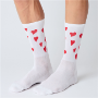 Afbeeldingen van paar Fingerscrossed sokken Classic Trip Red Hearts White / 35-38